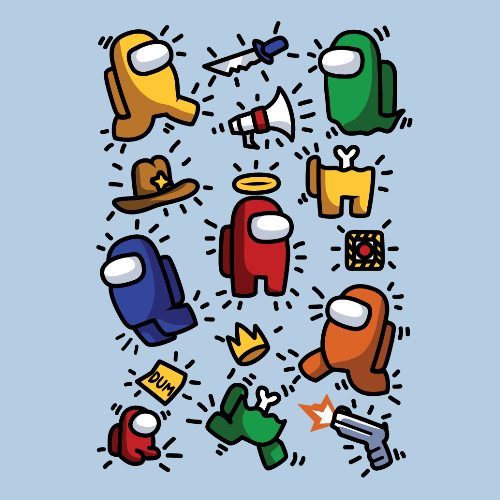 t-shirt Among us pop art