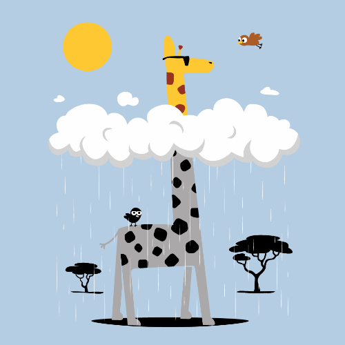 t-shirt L’effet girafe