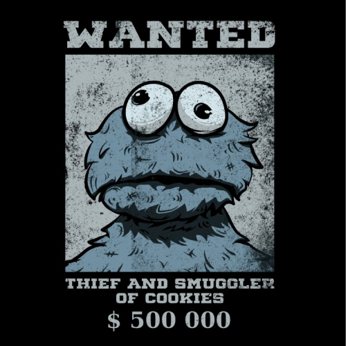 Wanted Sesame Street - Taille L