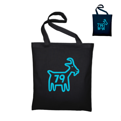 Tote bag Chèvre bleue