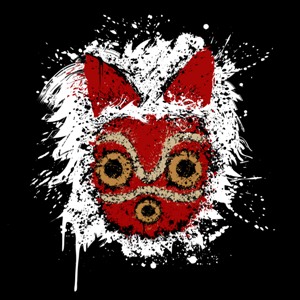 dessin t-shirt Masque Mononoke geek original