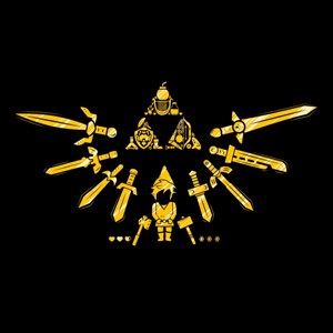 dessin t-shirt Triforce geek original