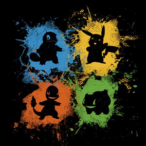 dessin t-shirt Pikachu et Pokemon geek original