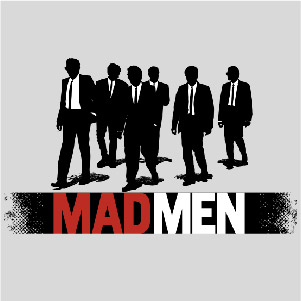 dessin t-shirt Reservoir dogs et Mad Men geek original