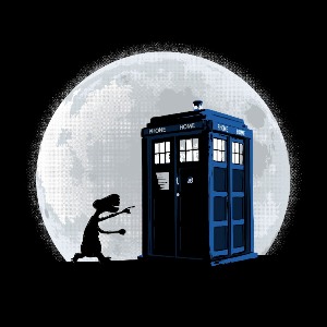 dessin t-shirt Tardis telephone maison geek original