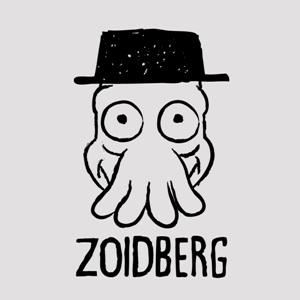 dessin t-shirt Heisenberg et Zoidberg geek original