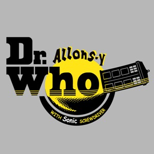 dessin t-shirt Doc Martens & Doctor Who geek original