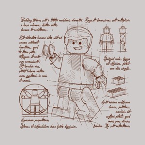 dessin t-shirt Lego brick geek original