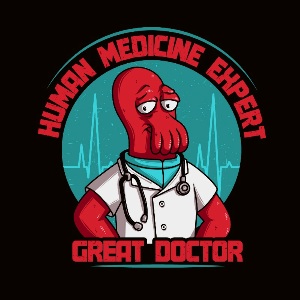 dessin t-shirt Docteur Zoidberg geek original