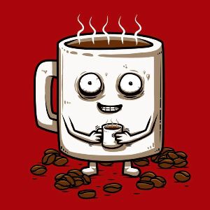 dessin t-shirt Un petit café? geek original