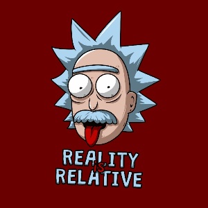 dessin t-shirt Rick Sanchez – Einstein geek original