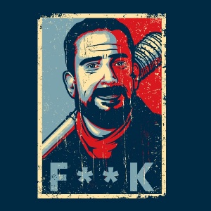 dessin t-shirt Negan F**k geek original