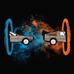 t-shirt Delorean – Back to the Portal