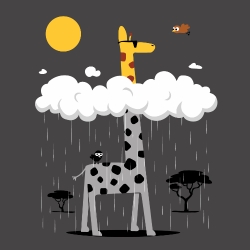 t-shirt L’effet girafe