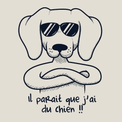 t-shirt Avoir du chien