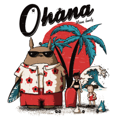 t-shirt Ohana signifie famille