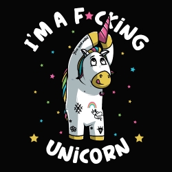 t-shirt Je suis une licorne