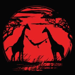 t-shirt Girafes d&rsquo;Afrique