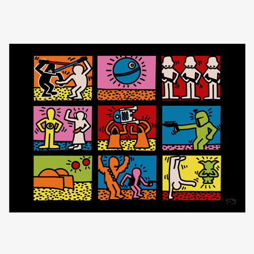 Star Wars Keith Haring - Carte A5
