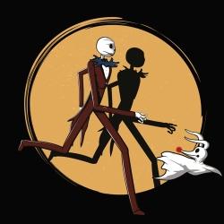 t-shirt Jack Skellington & Zero