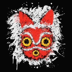 t-shirt Mononoke fanart