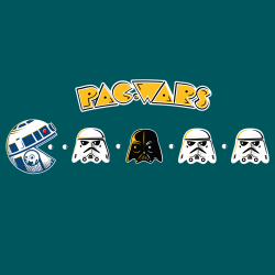 t-shirt Pac Man version Star Wars