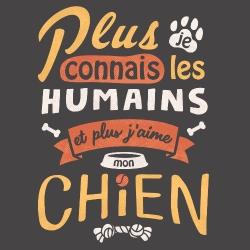 t-shirt J’aime mon chien