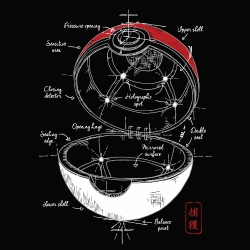 t-shirt Pokeball plan