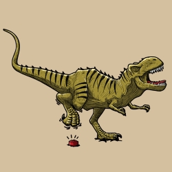 t-shirt Tyrannosaure, la malédiction